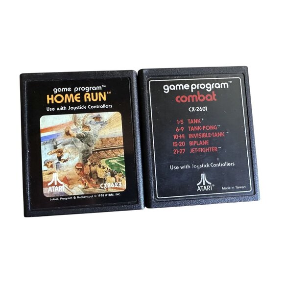 Vintage Atari 2600 Games 2 Games Combat & Home Run - Picture 1 of 4